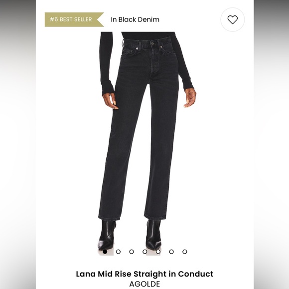 Agolde Lana Straight Leg Jeans - Picture 1 of 1